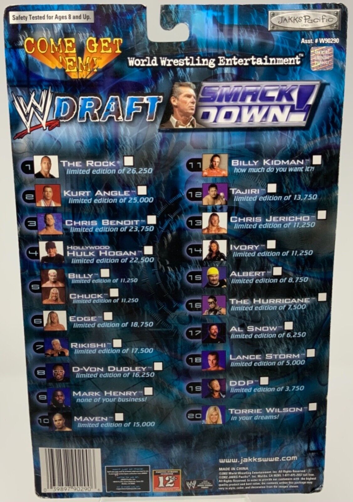 2002 WWE Jakks Pacific SmackDown! Draft Titantron Live Chris Benoit