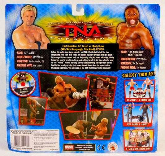 2006 Total Nonstop Action [TNA] Wrestling Marvel Toys Series 2 Multipack: Jeff Jarrett & "The Alpha Male" Monty Brown