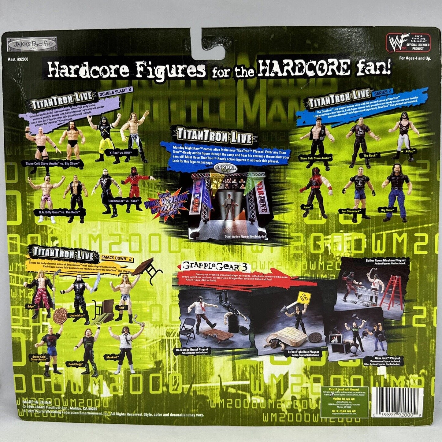 2000 WWF Jakks Pacific Titantron Live Double Slam Series 2: Undertaker & Kane