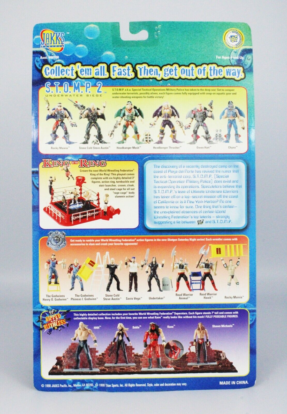 1998 WWF Jakks Pacific S.T.O.M.P. Series 2 Chyna