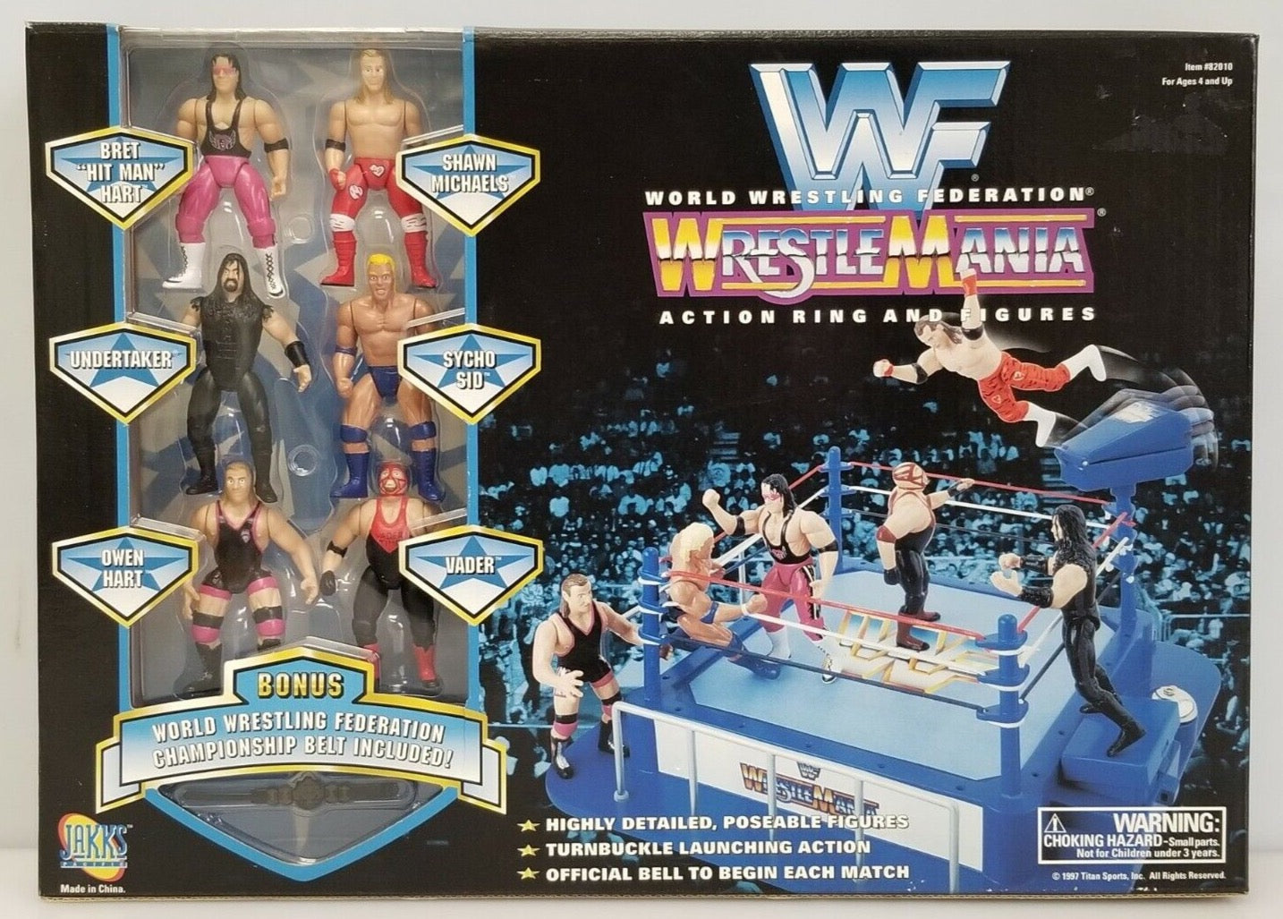 1997 WWF Jakks Pacific Mini Slammin' Action WrestleMania Action