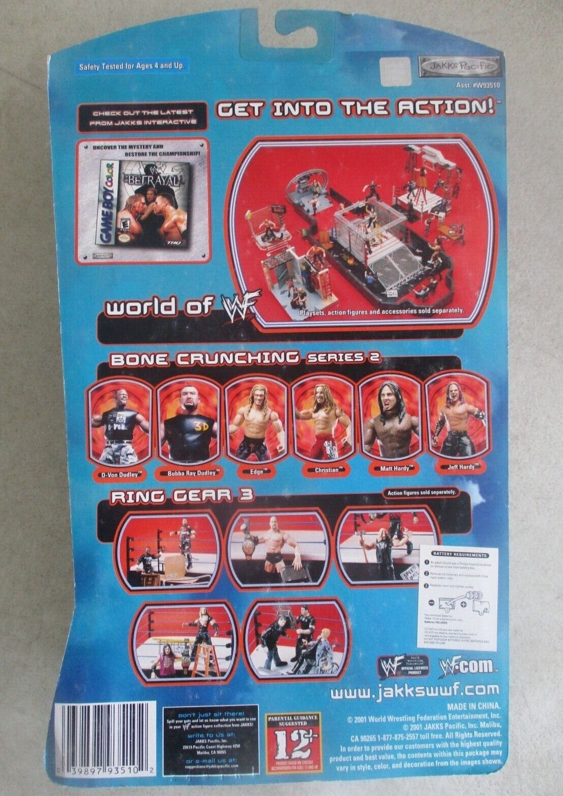 2001 WWF Jakks Pacific Titantron Live Signature Jams Series 2 D-Von Dudley