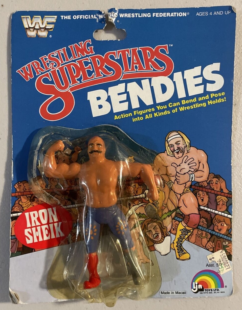 1986 WWF LJN Wrestling Superstars Bendies Series 1 Iron Sheik