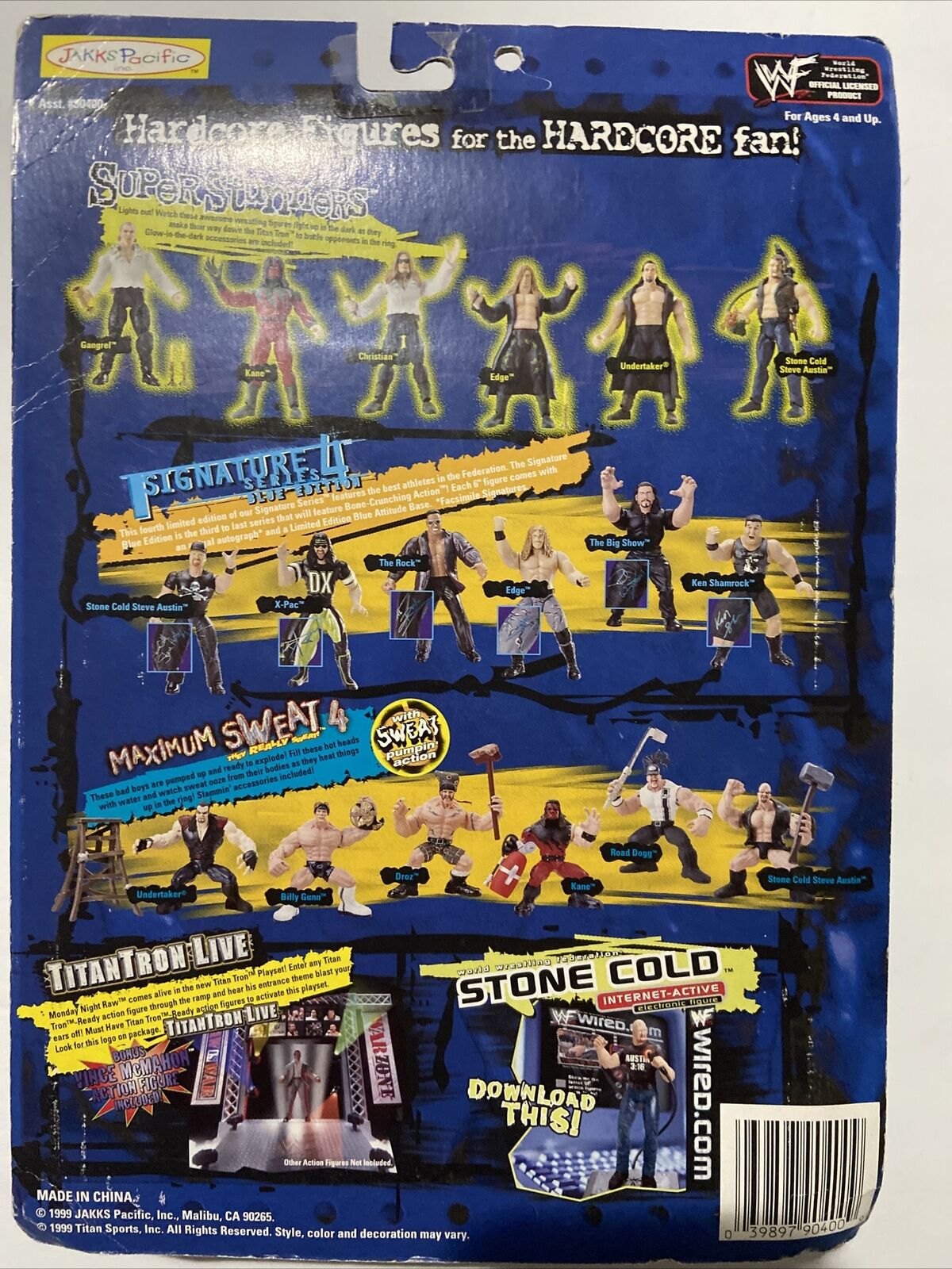 1999 WWF Jakks Pacific Titantron Live Super Stunners Christian