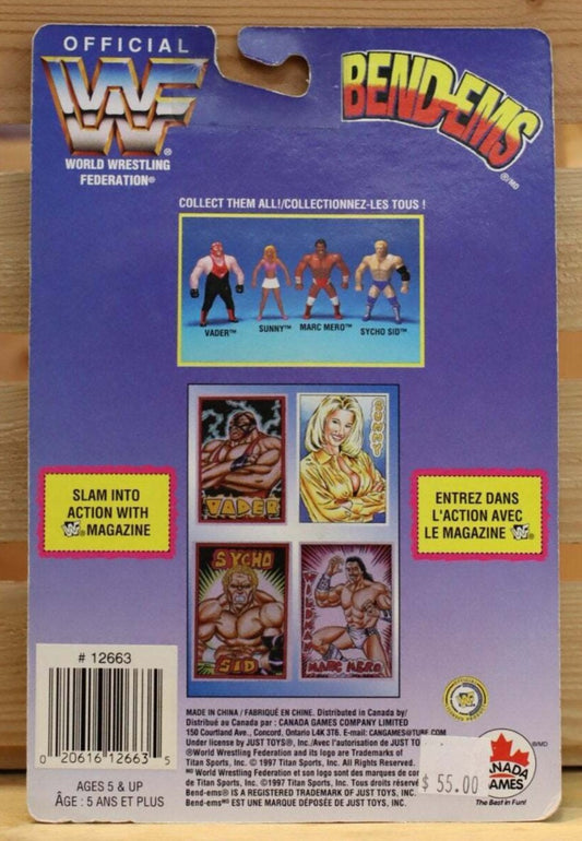 1998 WWF Just Toys Bend-Ems Canadian Series 4 Sunny