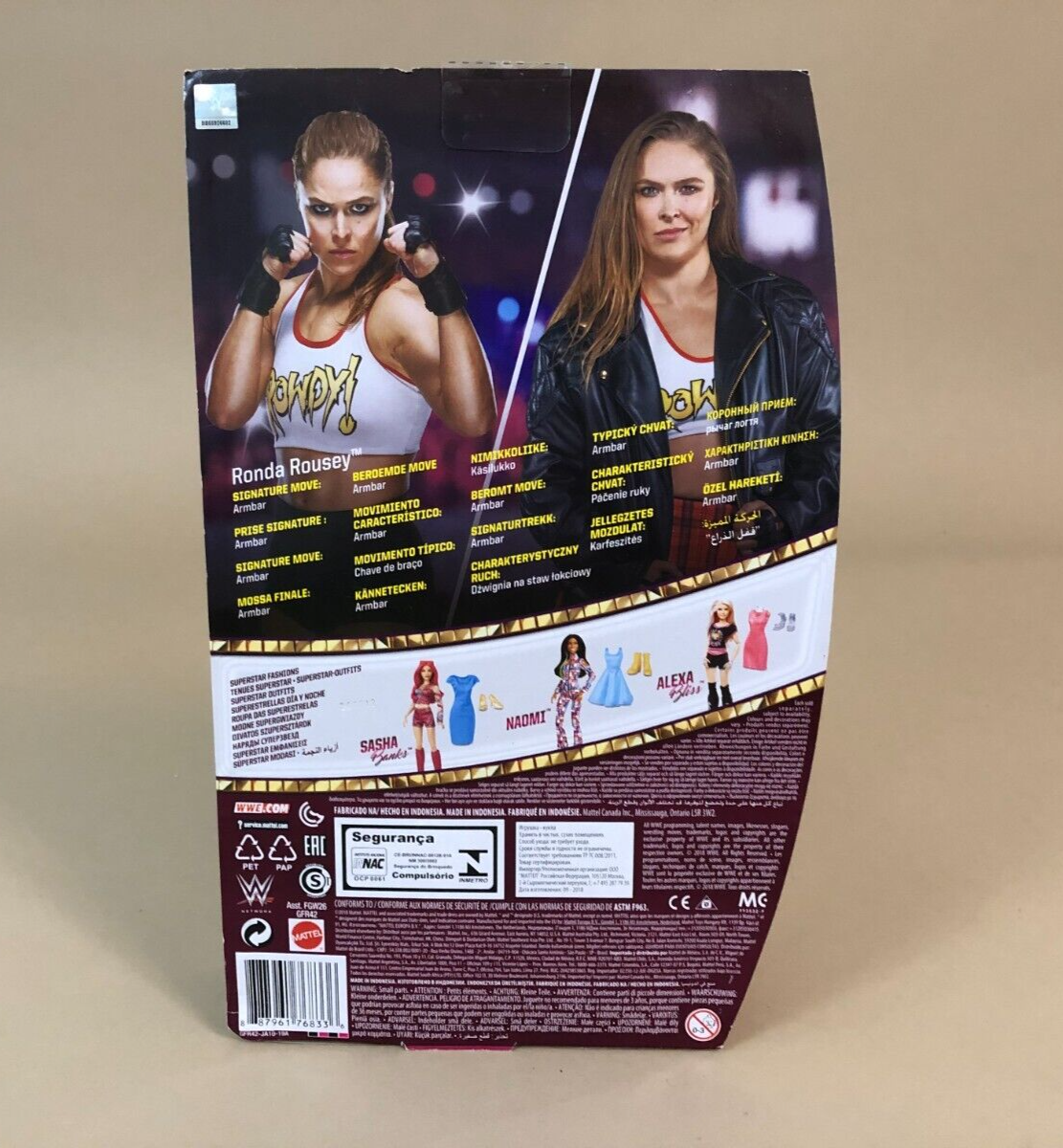 2018 WWE Mattel Superstar Fashions 12" Deluxe Ronda Rousey
