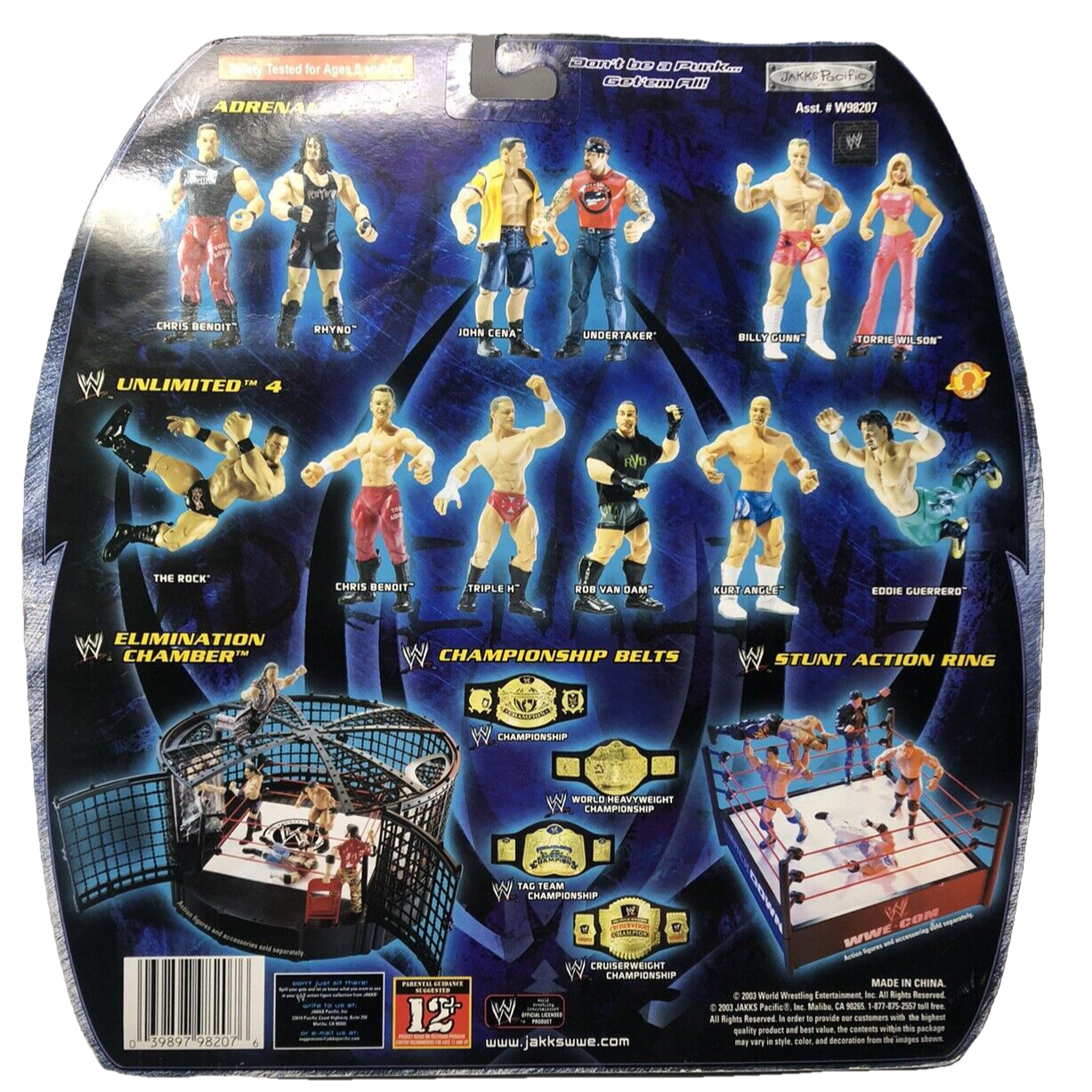 2004 WWE Jakks Pacific Adrenaline Series 4 Billy Gunn & Torrie Wilson