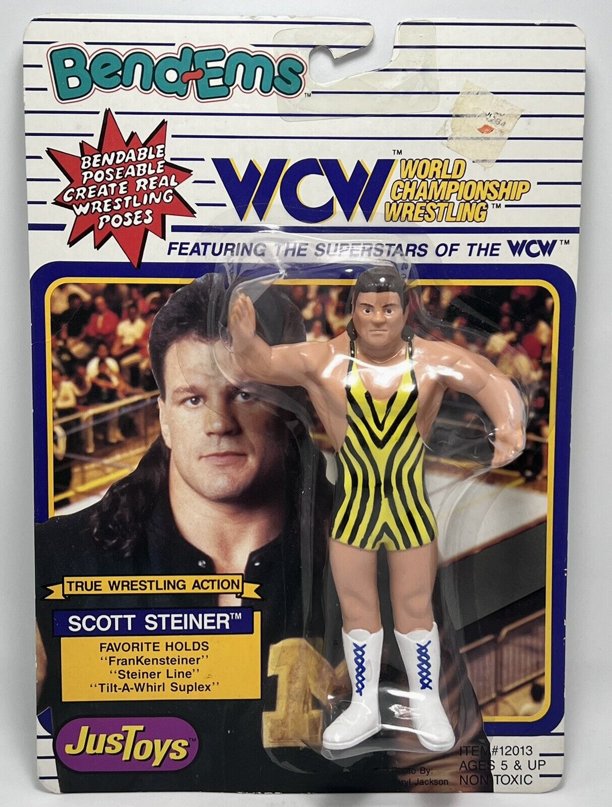 1990 WCW Just Toys Bend-Ems Scott Steiner – Wrestling Figure Database