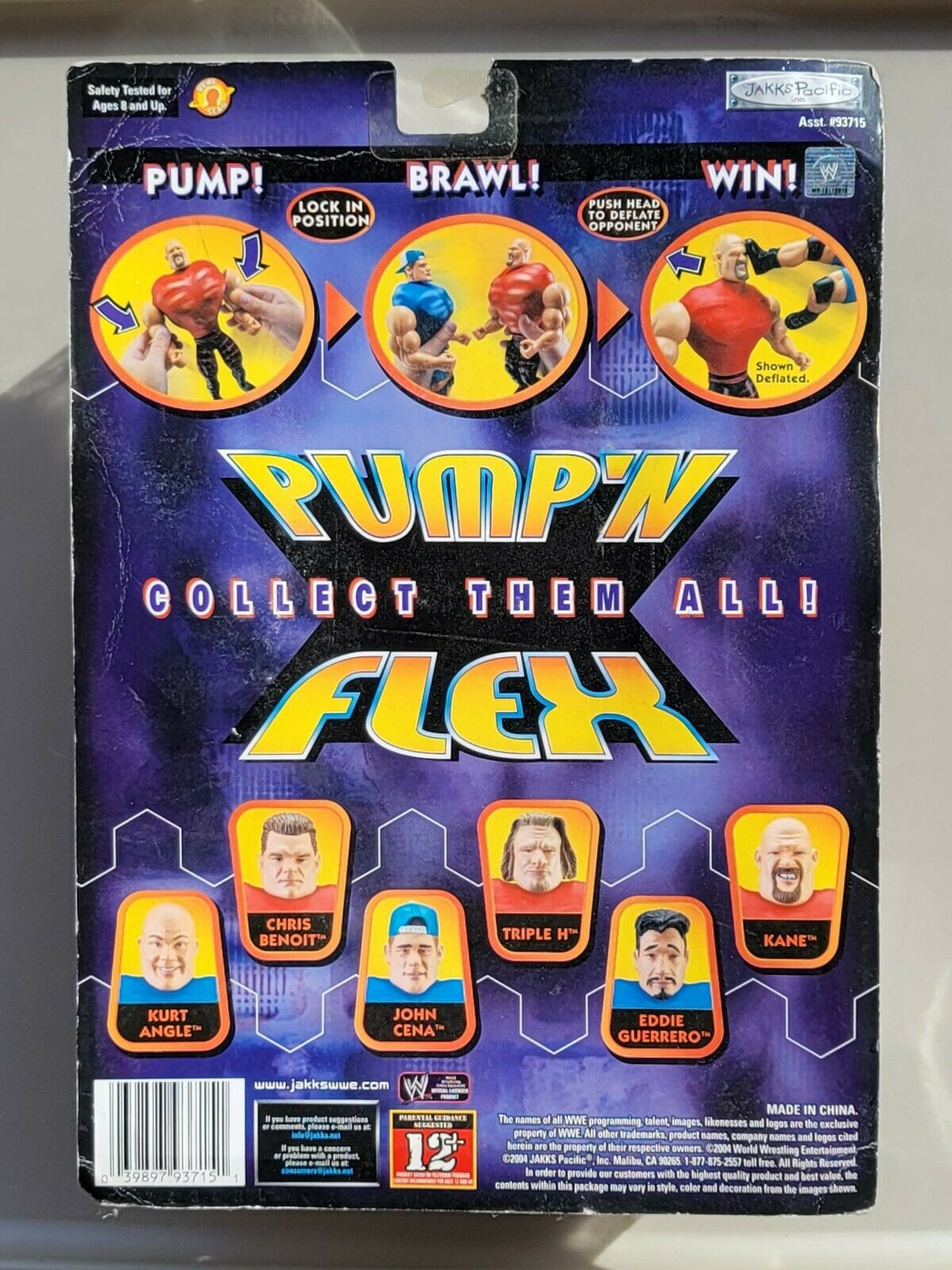 2004 WWE Jakks Pacific Pump 'N' Flex Series 1 Chris Benoit