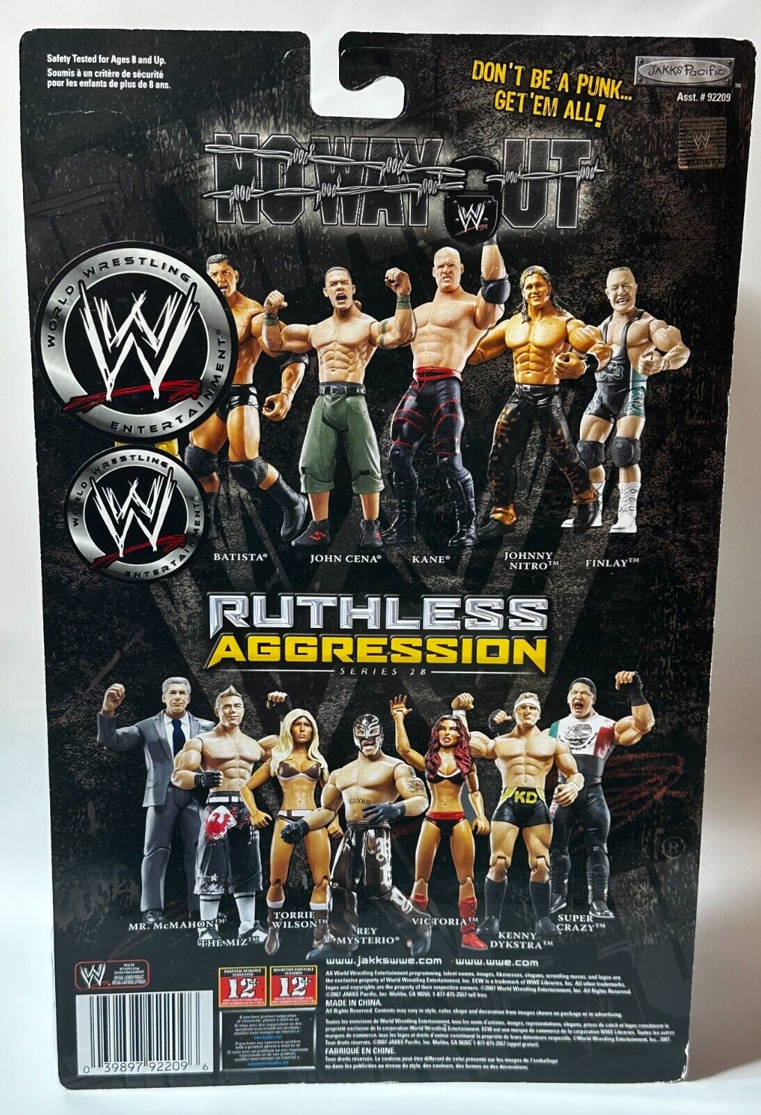 2007 WWE Jakks Pacific Ruthless Aggression Pay Per View Series 15 "No Way Out" Kane