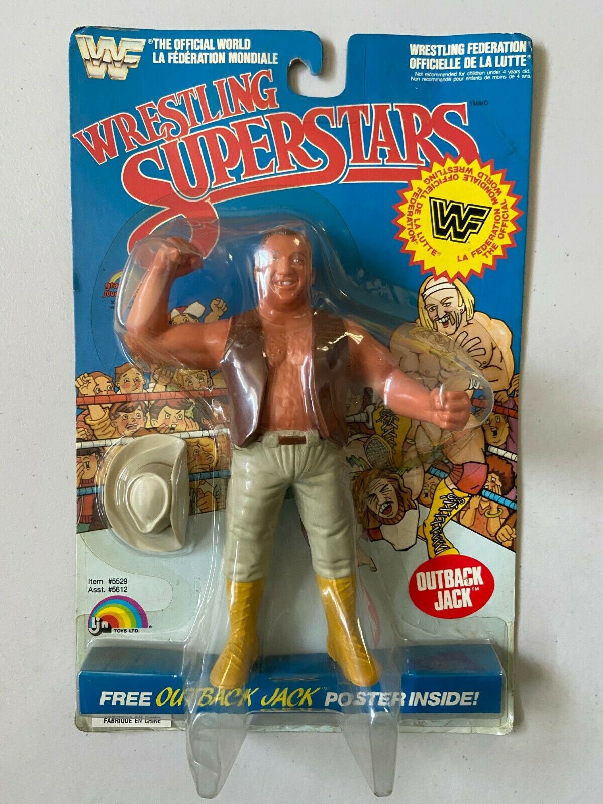 1987 WWF LJN Wrestling Superstars Series 4 Outback Jack