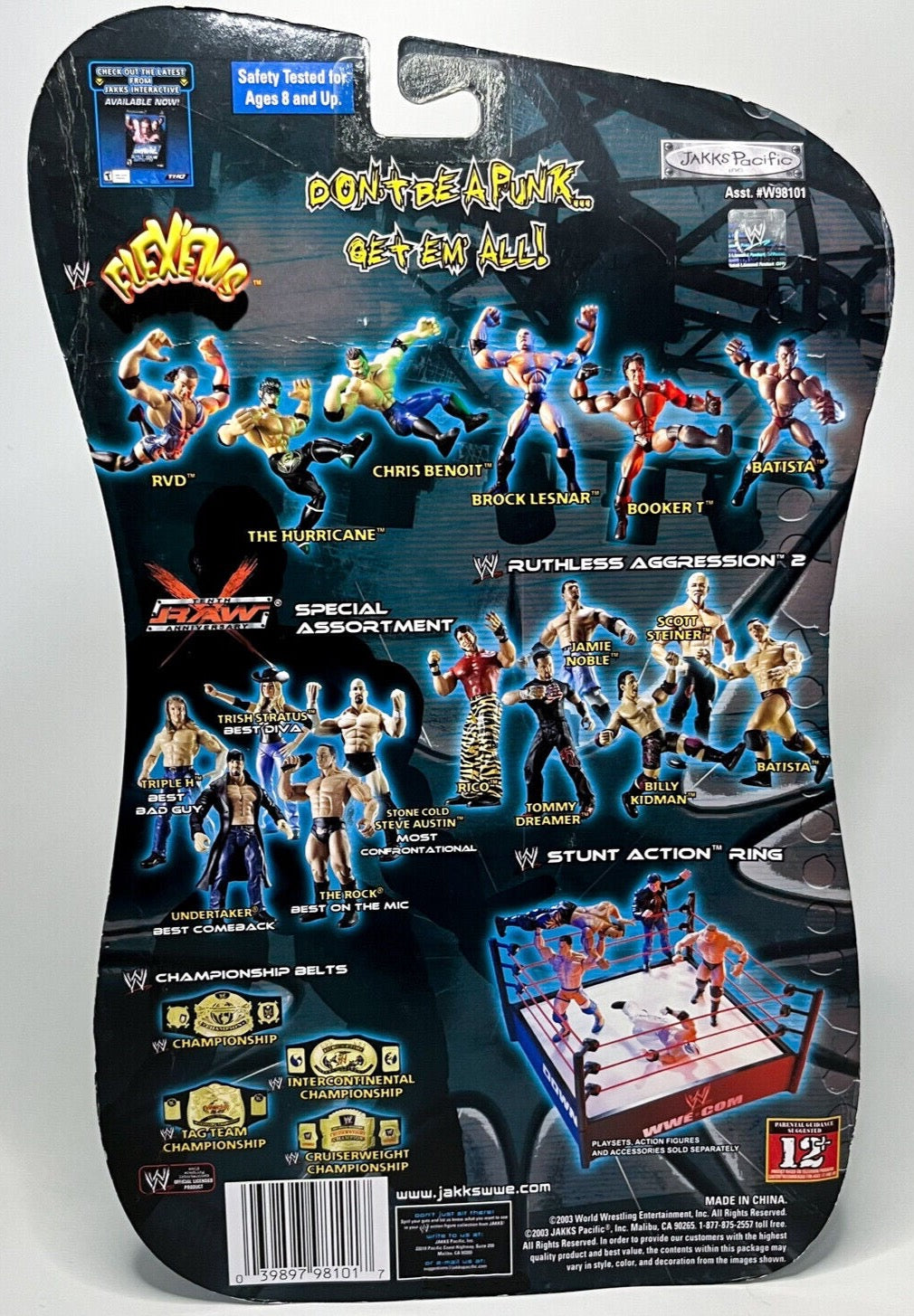 2003 WWE Jakks Pacific Flex 'Ems Series 2 Chris Benoit