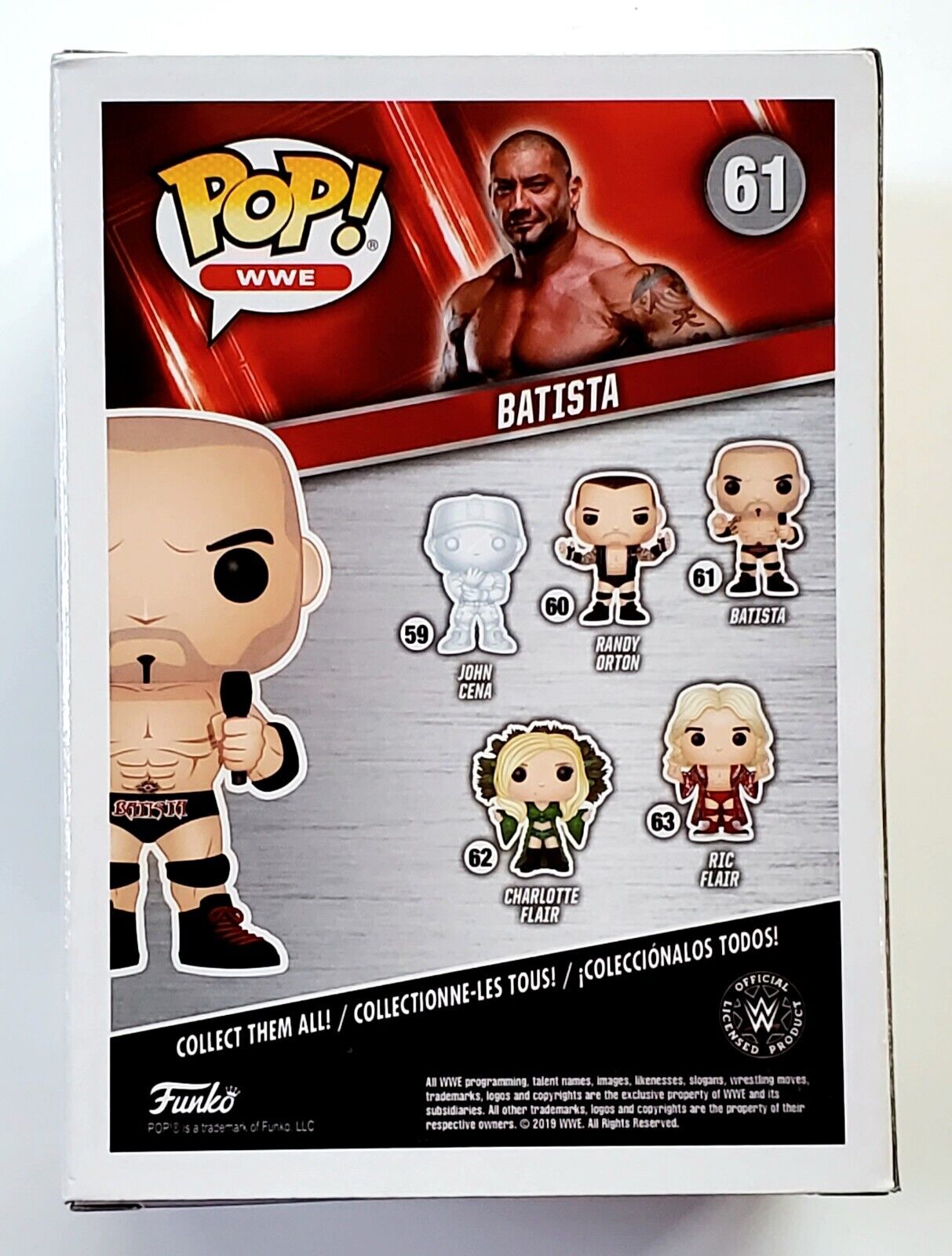 2019 WWE Funko POP! Vinyls 61 Batista