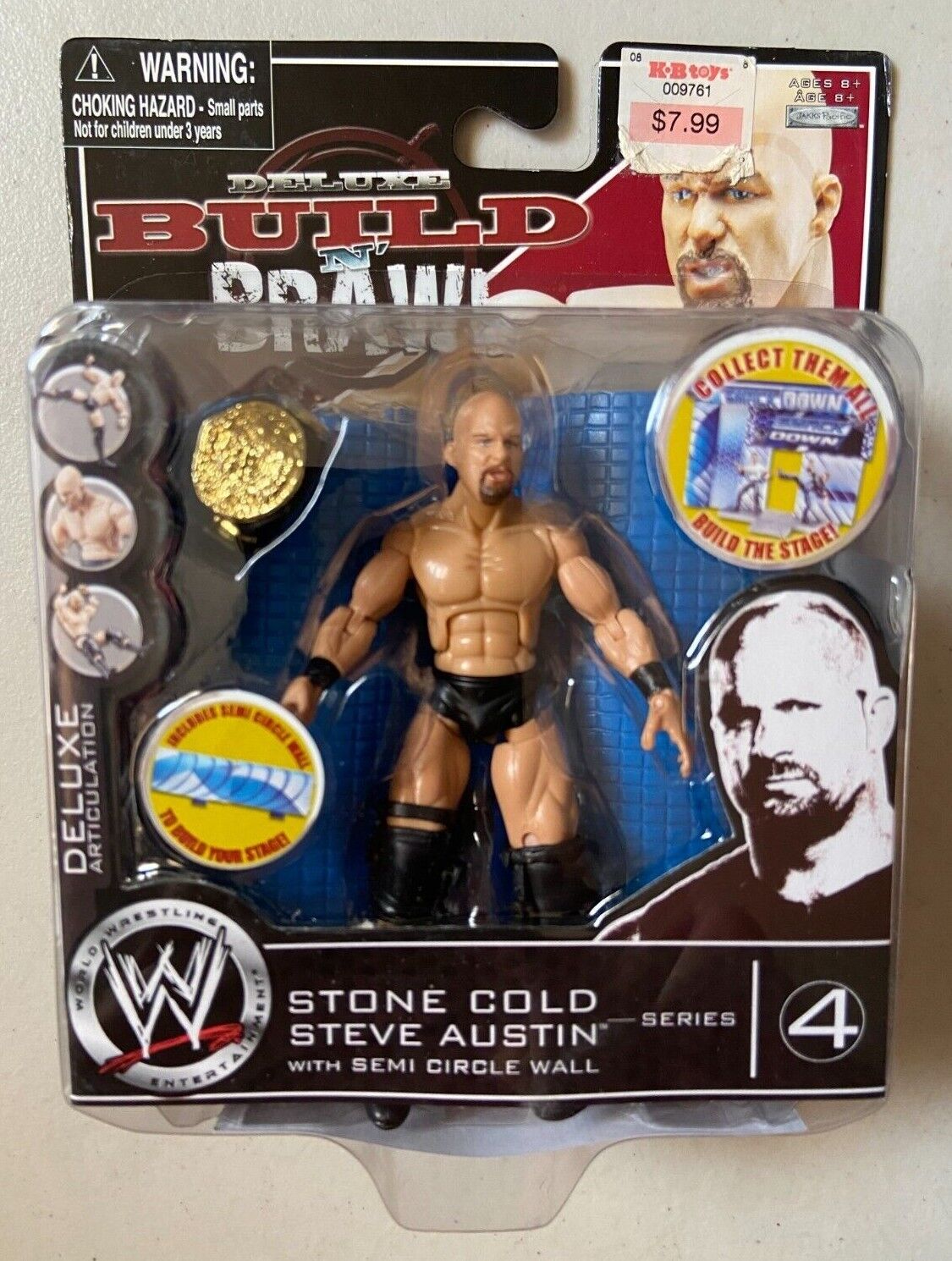 2008 WWE Jakks Pacific Deluxe Build 'N' Brawl Series 4 Stone Cold