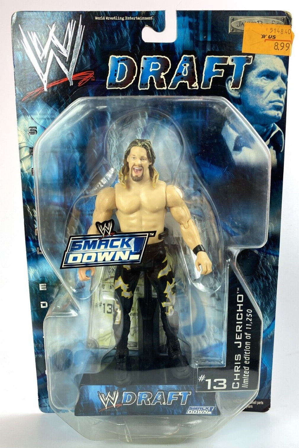 2002 WWE Jakks Pacific SmackDown! Draft R-3 Tech Chris Jericho