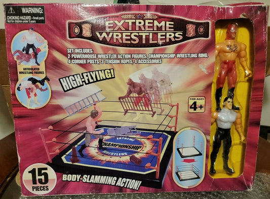 Extreme Wrestlers Red Box 15-Piece Bootleg/Knockoff Playset [Set A]