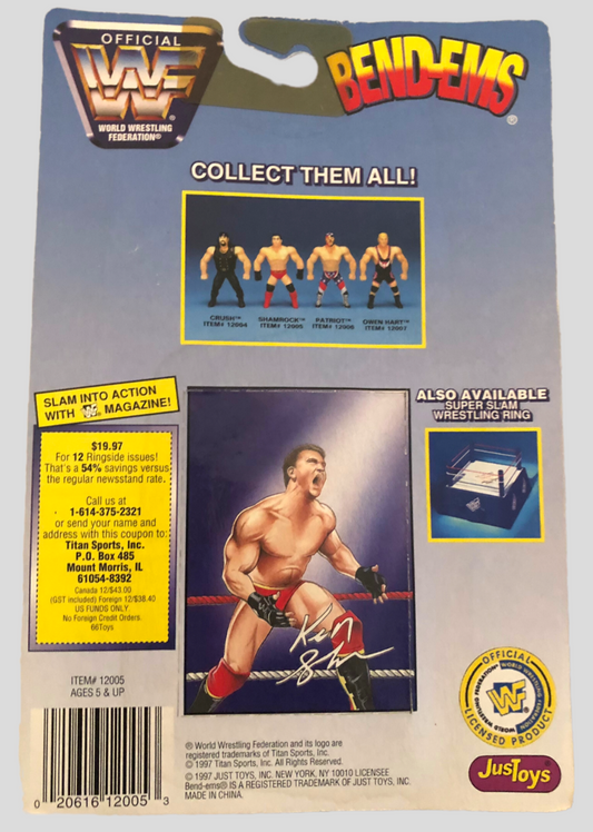 1997 WWF Just Toys Bend-Ems Series 7 Shamrock