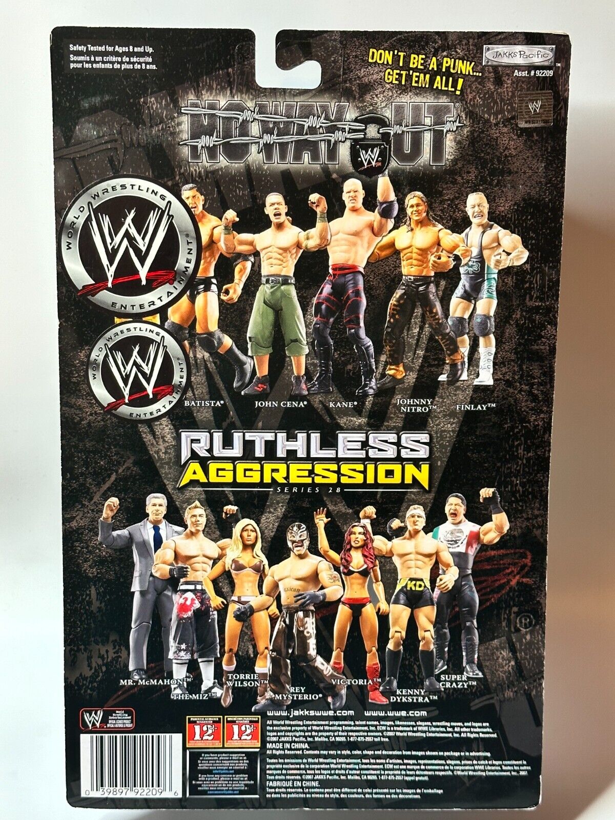 2007 WWE Jakks Pacific Ruthless Aggression Pay Per View Series 15 "No Way Out" Batista