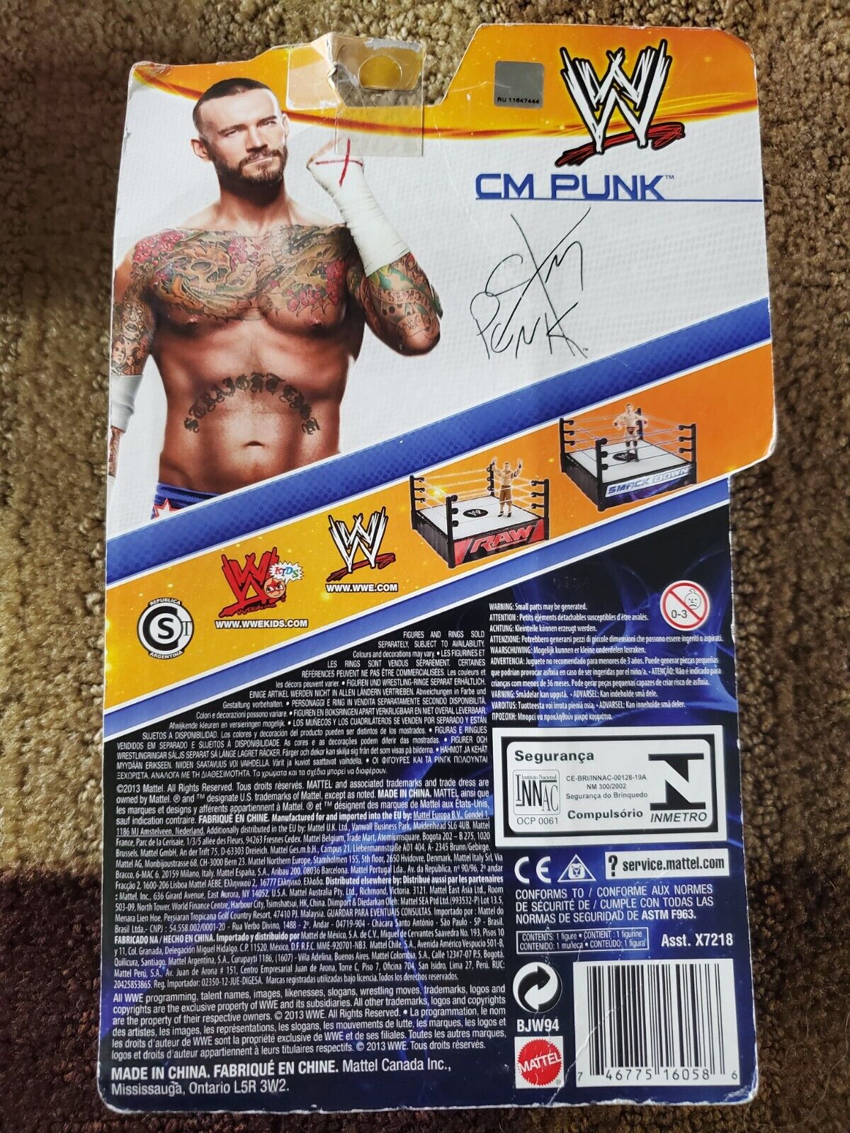 2013 WWE Mattel Basic Asst. X7218 CM Punk