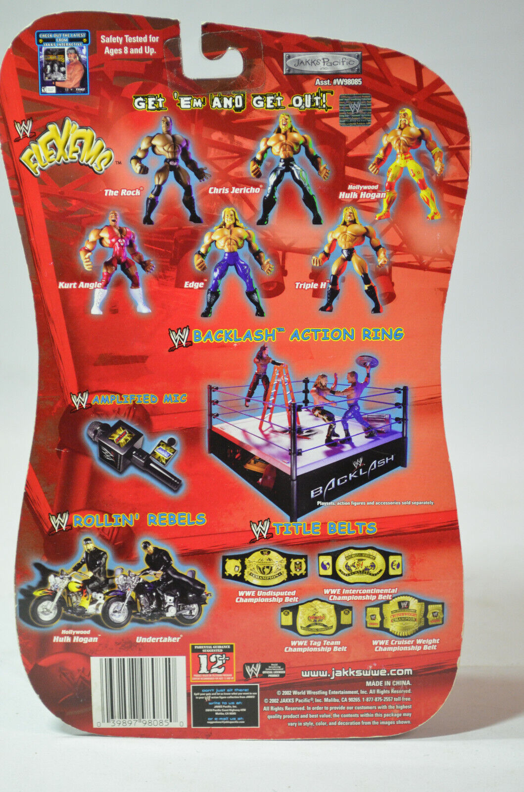 2002 WWE Jakks Pacific Flex 'Ems Series 1 The Rock