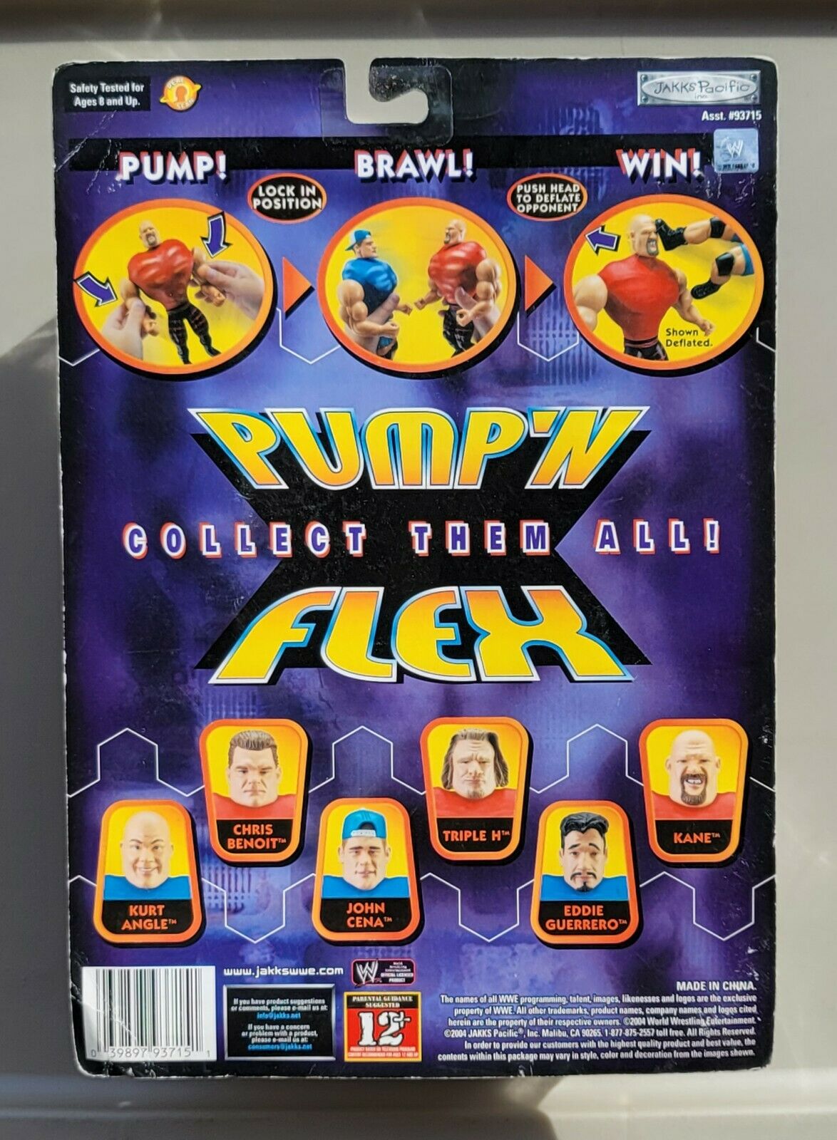 2004 WWE Jakks Pacific Pump 'N' Flex Series 1 Kurt Angle