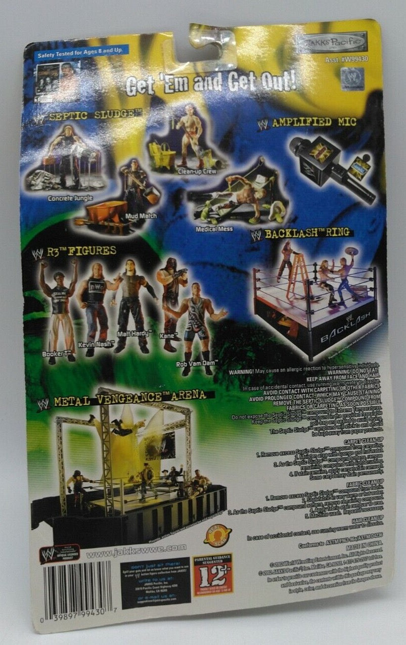 2002 WWE Jakks Pacific Septic Sludge Series 2 "Gear Gone Badd" Clean-Up Crew