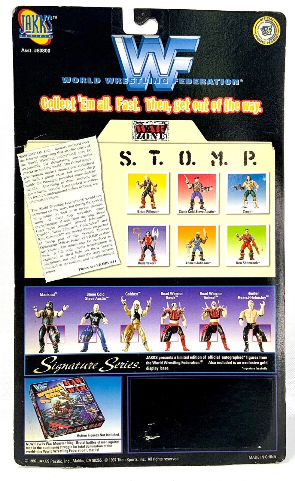 1998 WWF Jakks Pacific S.T.O.M.P. Series 1 Ahmed Johnson