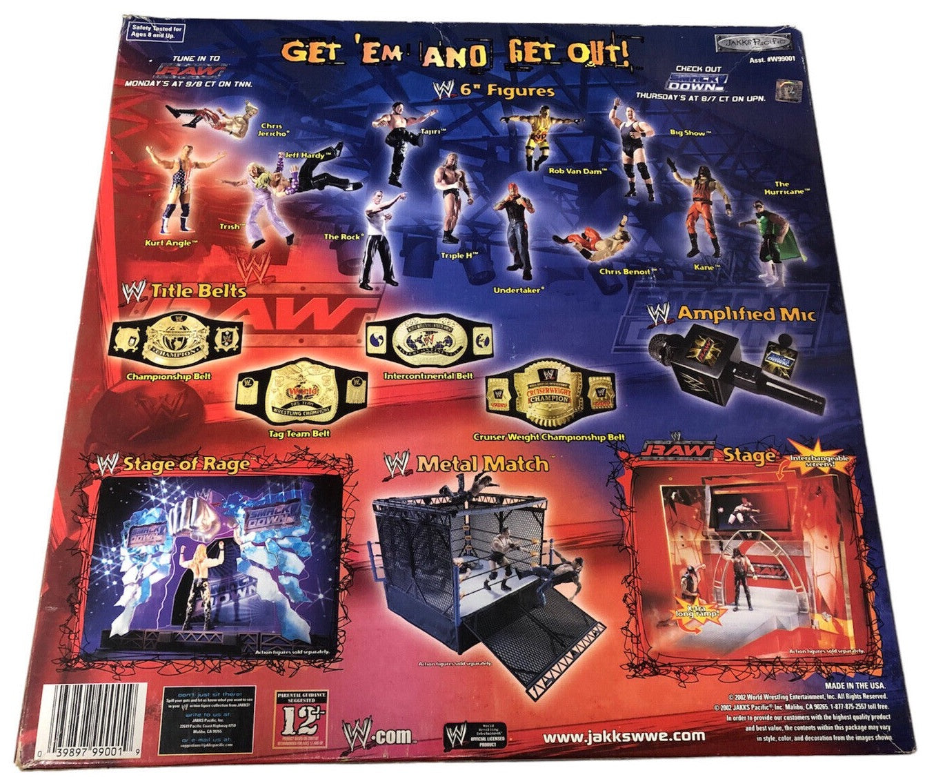 2002 WWE Jakks Pacific Stunt Action Ring