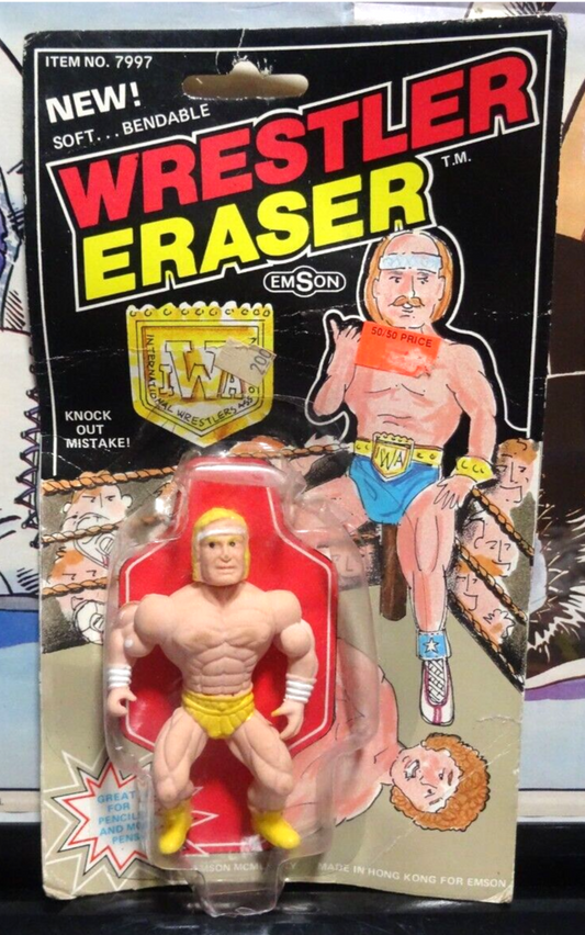 1985 Emson Bootleg/Knockoff IWA Wrestler Eraser [Hulk Hogan]