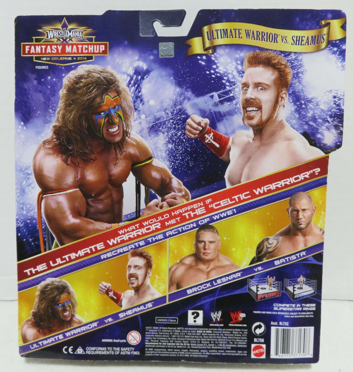2014 WWE Mattel Basic WrestleMania XXX Fantasy Matchup: Ultimate Warrior vs. Sheamus