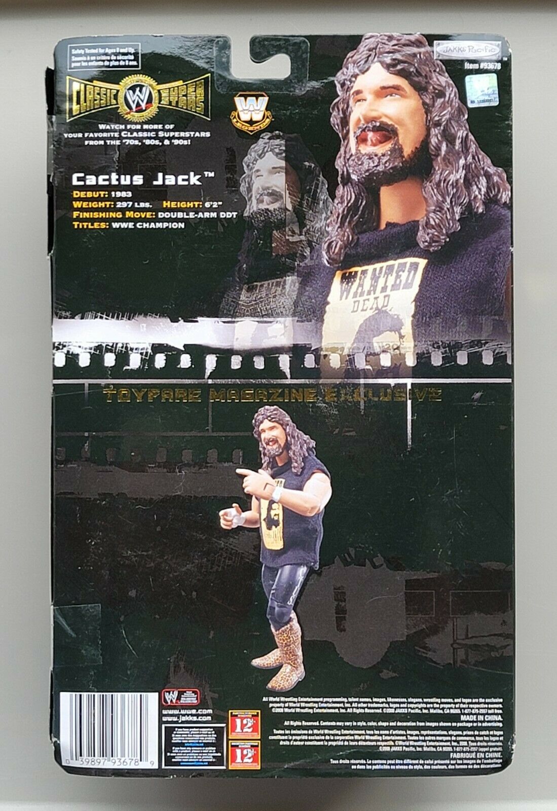 2008 WWE Jakks Pacific Classic Superstars ToyFare Exclusive Cactus Jack