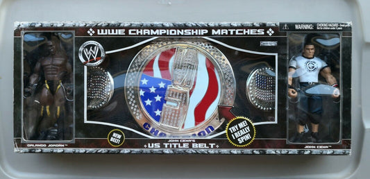 2005 WWE Jakks Pacific John Cena's US Title Belt [With Orlando Jordan & John Cena]