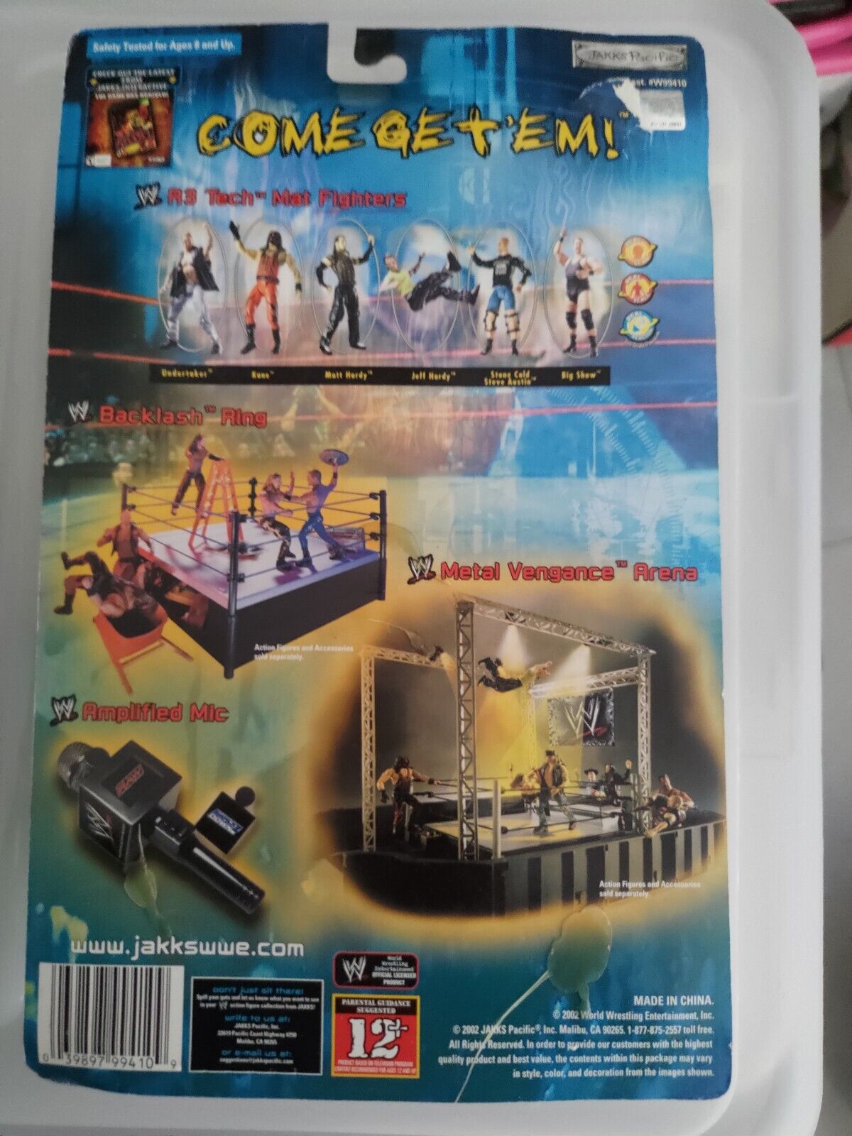 2002 WWE Jakks Pacific Ring Gear Match Bits: Locker Room Match Bits