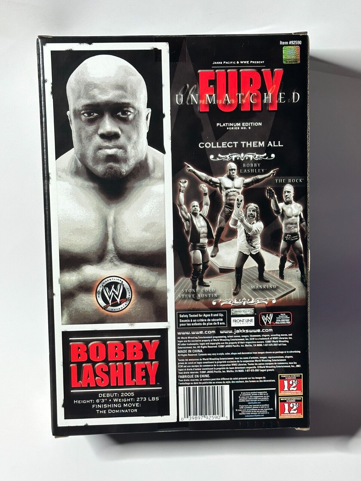 2007 WWE Jakks Pacific Unmatched Fury Series 5 Bobby Lashley