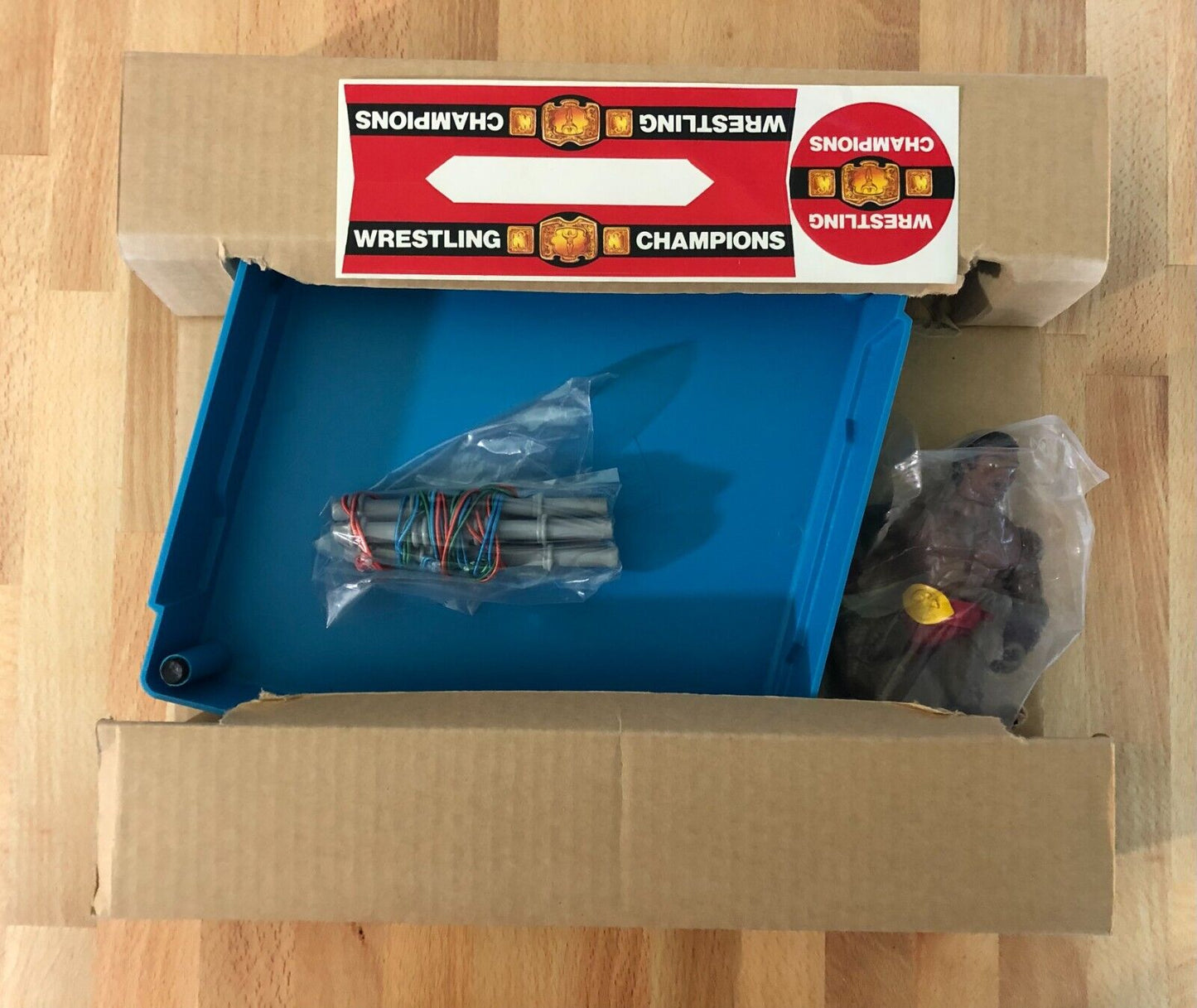 Madison Ltd. Wrestling Champions Bootleg/Knockoff Wrestling Ring Complete With Wrestling Champions