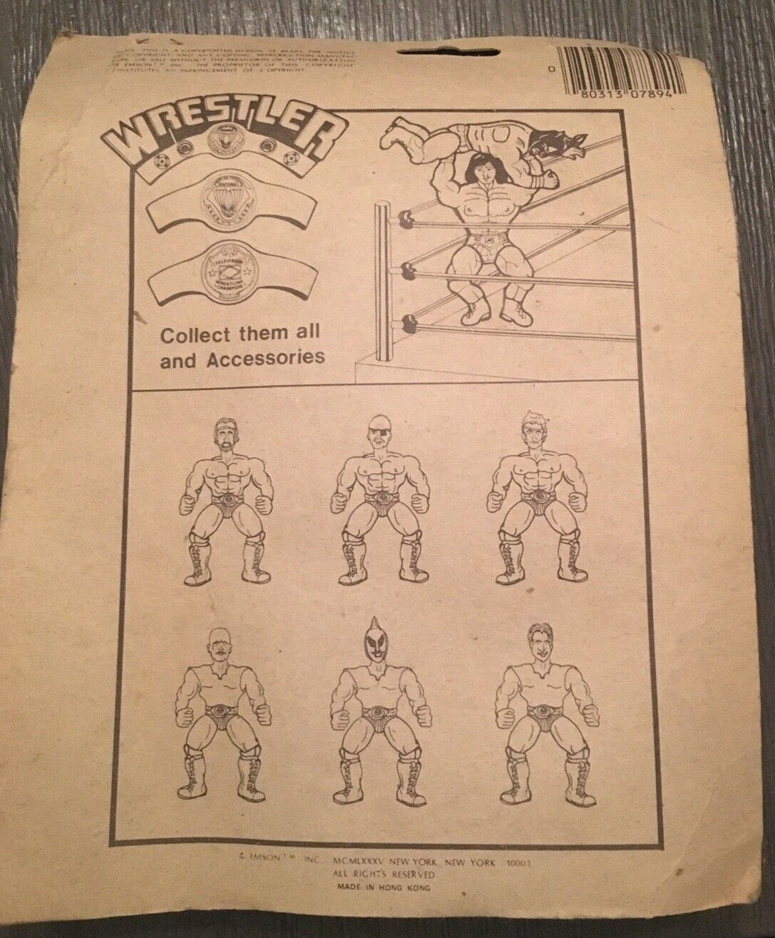 1985 Emson Bootleg/Knockoff IWA Wrestlers Main Event Action Figure