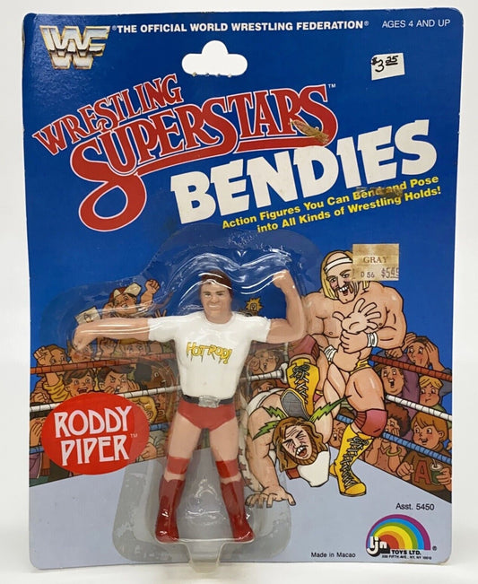 1986 WWF LJN Wrestling Superstars Bendies Series 1 Rowdy Roddy Piper