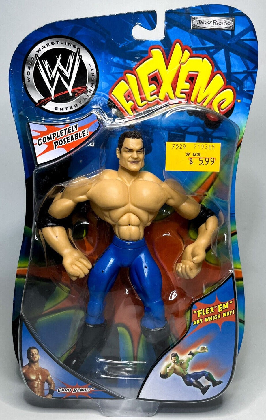 2003 WWE Jakks Pacific Flex 'Ems Series 2 Chris Benoit – Wrestling