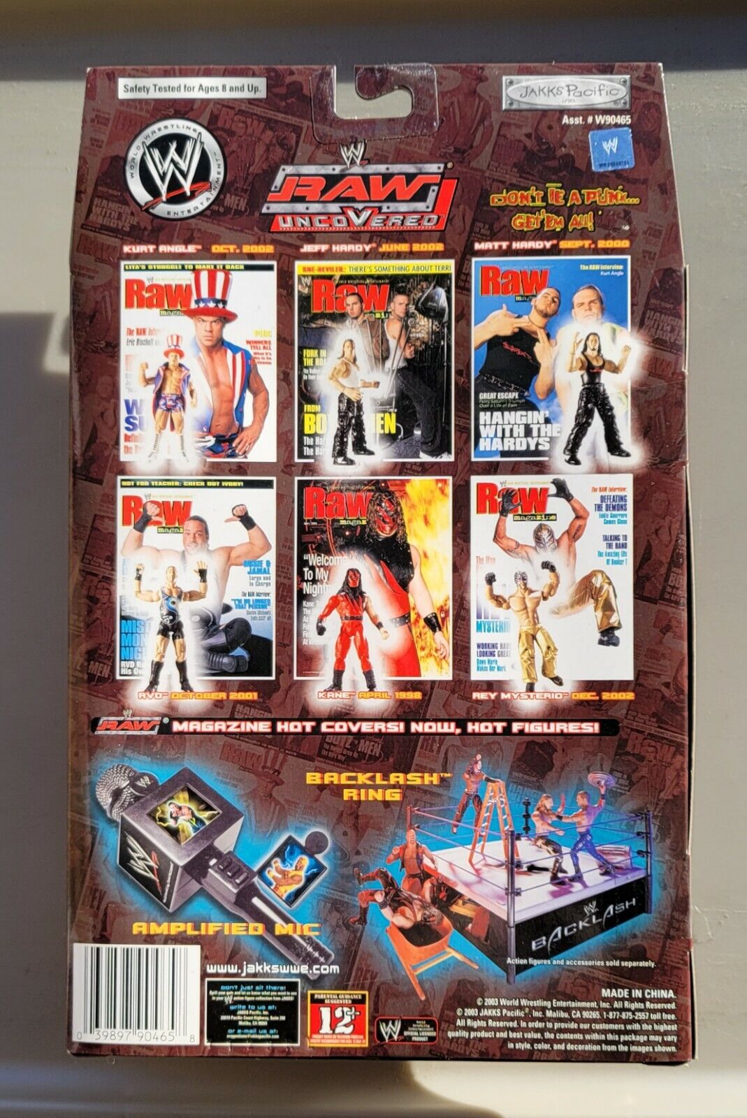 2003 WWE Jakks Pacific Titantron Live Raw Uncovered Kane