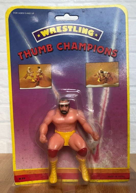 Wrestling Thumb Champions [Yellow Border] Bootleg/Knockoff Wrestler