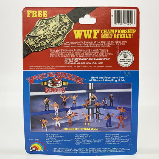 1986 WWF LJN Wrestling Superstars Bendies Series 2 Ricky "The Dragon" Steamboat
