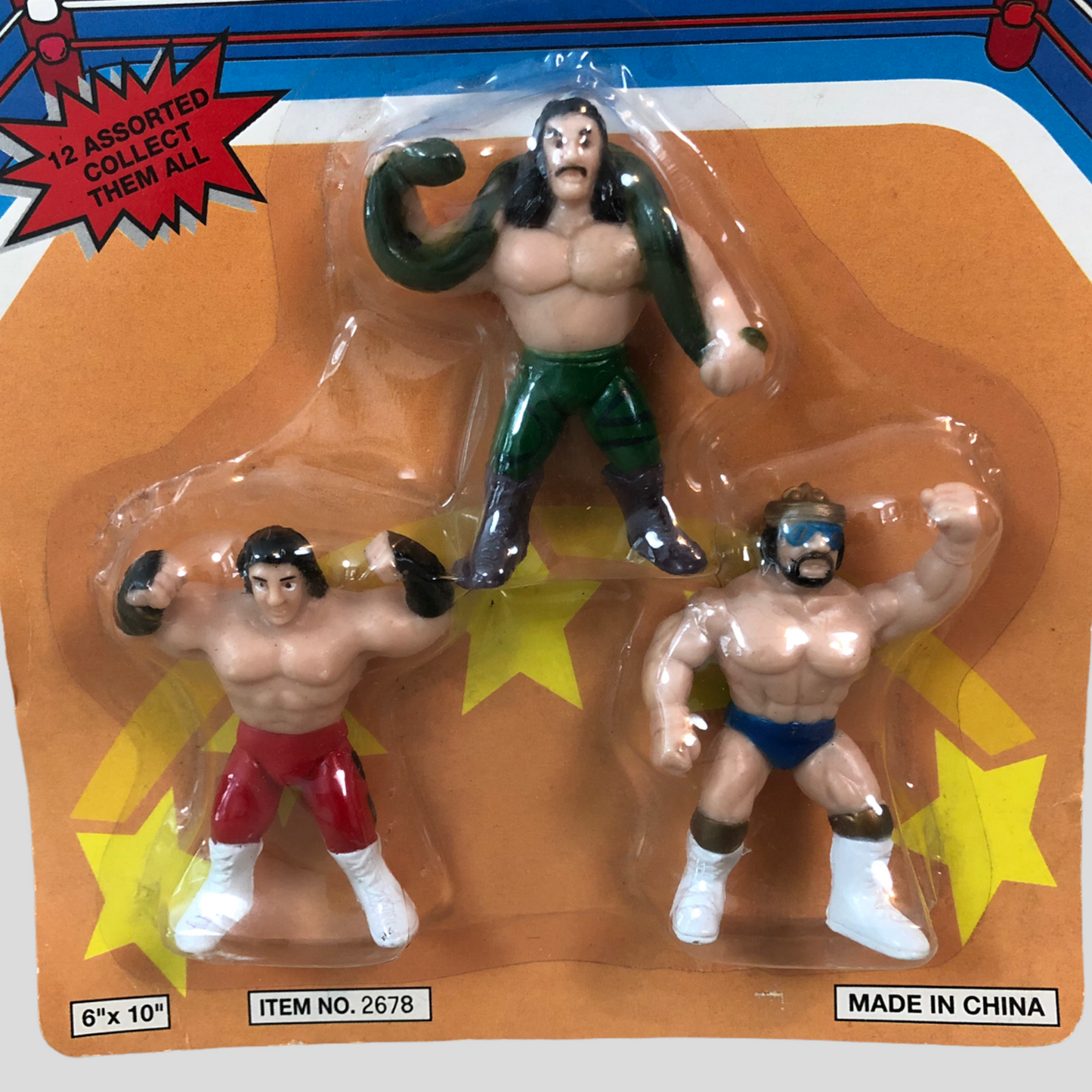 Action Wrestlers Mini Bootleg/Knockoff 3-Pack: Bull Hammer, Harry Badface & American Hero