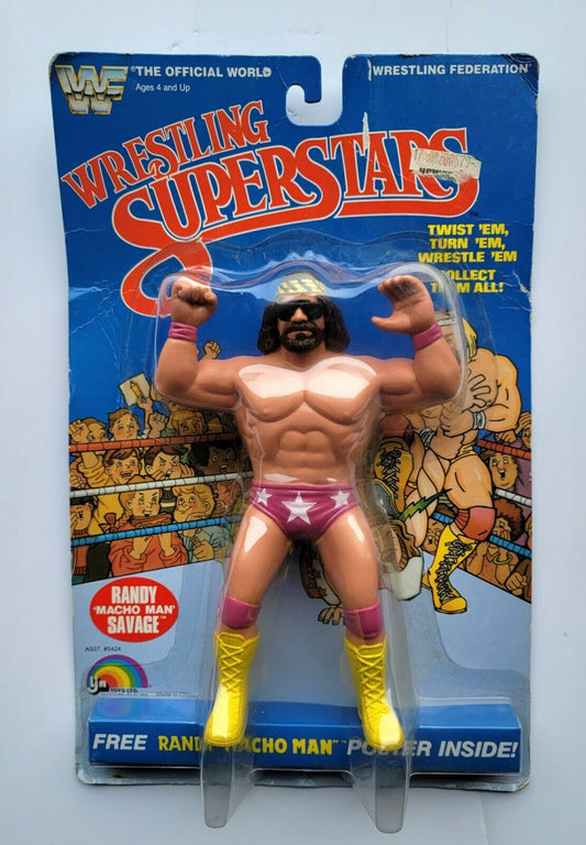 1986 WWF LJN Wrestling Superstars Series 3 Randy "Macho Man" Savage [With Pink Trunks]
