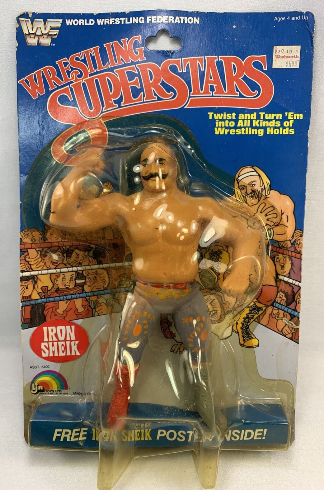 1984 WWF LJN Wrestling Superstars Series 1 Iron Sheik – Wrestling