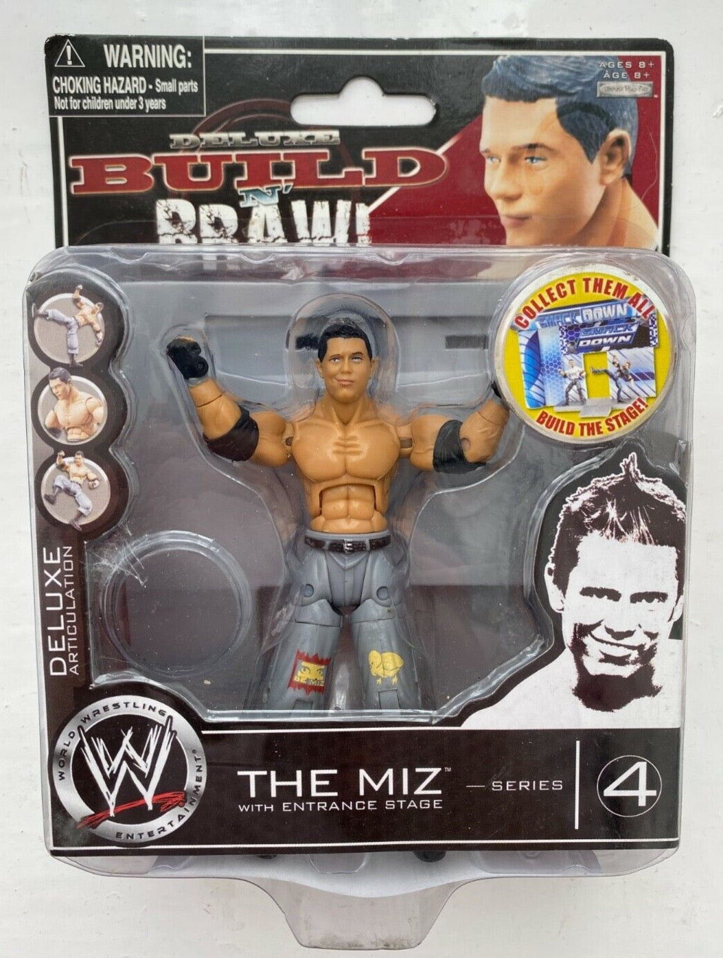 2008 WWE Jakks Pacific Deluxe Build 'N' Brawl Series 4 The Miz