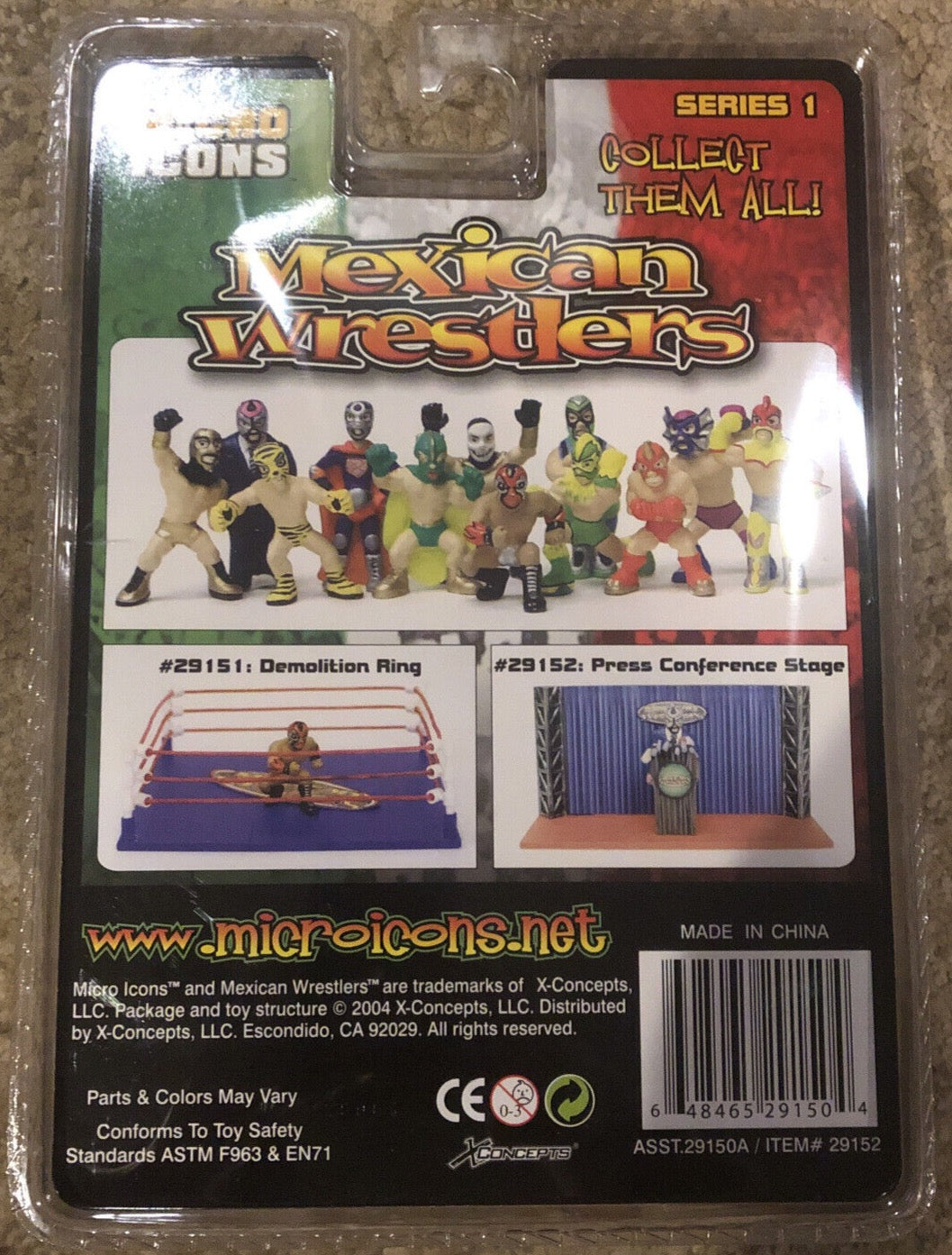 2004 X-Concepts Micro Icons Mexican Wrestlers Series 1 Press Conference Stage
