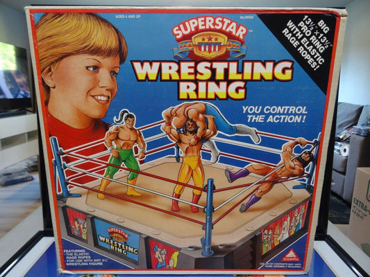 1990 Toymax Bootleg/Knockoff Superstar Wrestling Ring