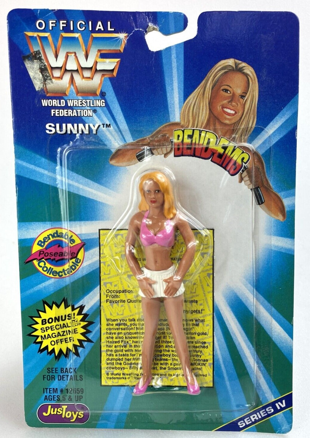 1996 WWF Just Toys Bend-Ems Series 4 Sunny – Wrestling Figure Database