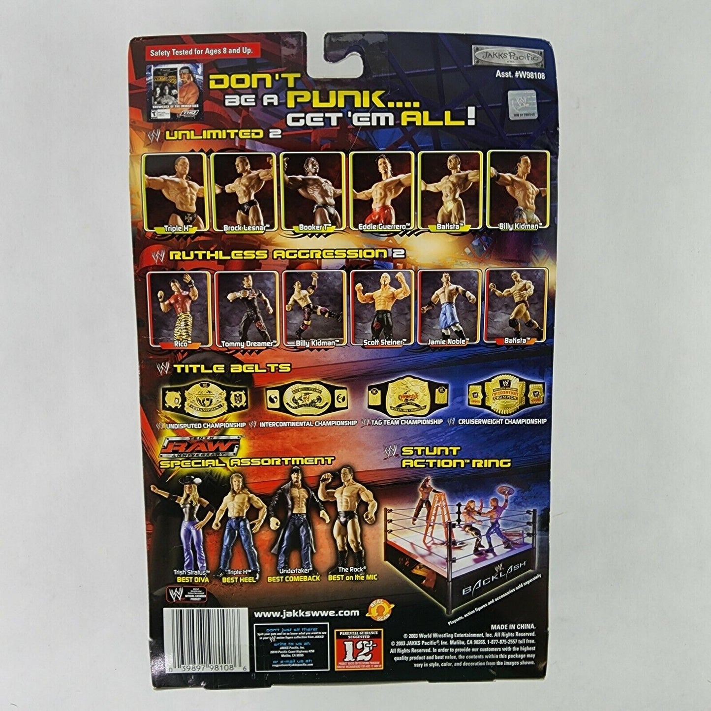 2003 WWE Jakks Pacific Unlimited Series 2 Brock Lesnar