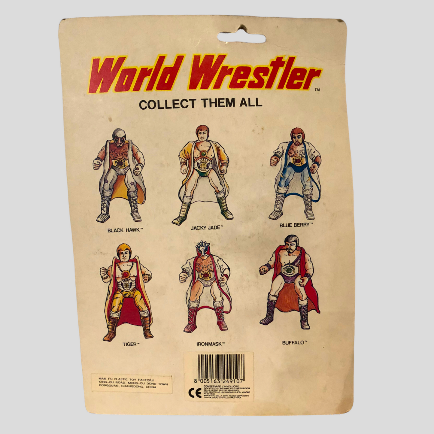 1991 Soma World Wrestler Black Hawk